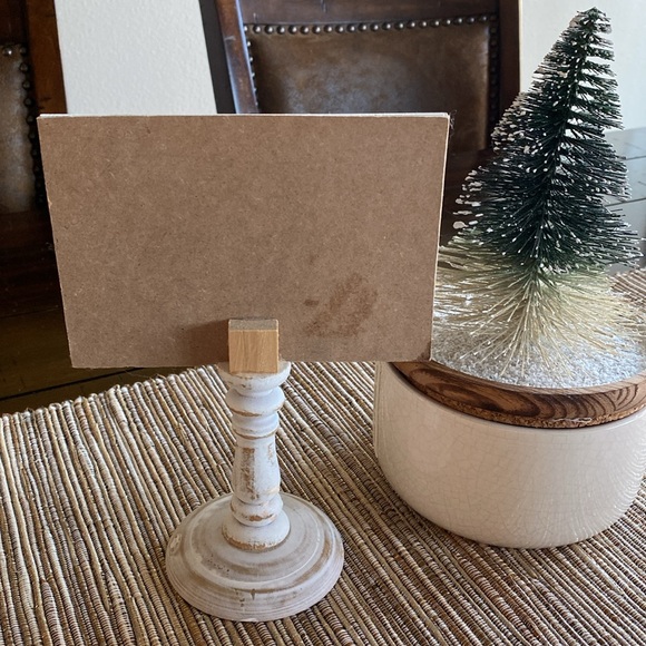 Bride Groom Wedding Decor Wooden Rustic Boho Vintage Table Topper Sogn 8.5” X 5” - Picture 2 of 5